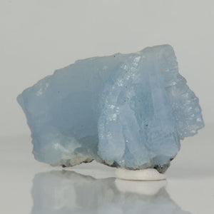 Pale blue prehnite crystal on matrix from Tanzania