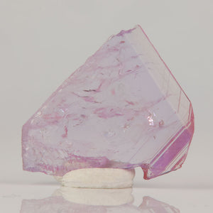 Tanzanian axinite crystal with pale violet hue and natural sharp edges