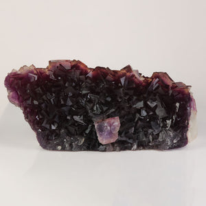 fluorite mineral specimen deep purple cubes