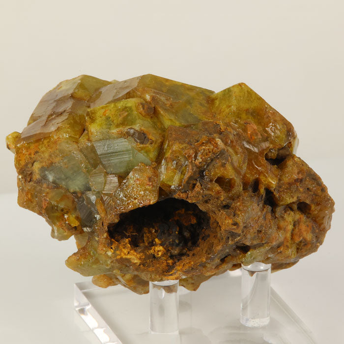 garnet crystal cluster with geometric shapes Mali