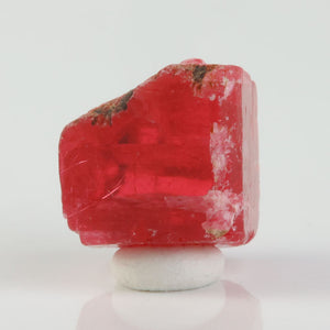 Gemmy cherry red Rhodonite crystal from Brazil