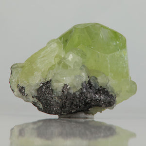 Translucent green Diopside crystal cluster