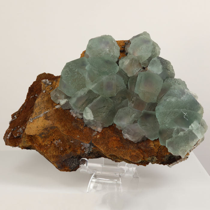 green fluorite crystal cluster from fujian china