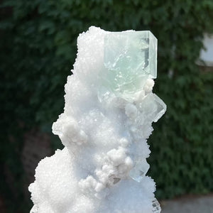 minty green cubic chinese fluorite mineral specimen