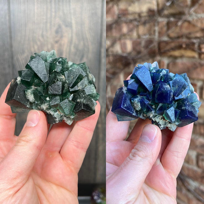 Green Greedy Hog Pocket Fluorite from Engalnd