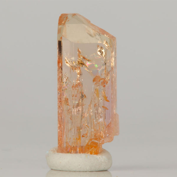topaz 計3点 9.4ct Pinkish Orange Topaz Crystal Specimen - Mineral Mike