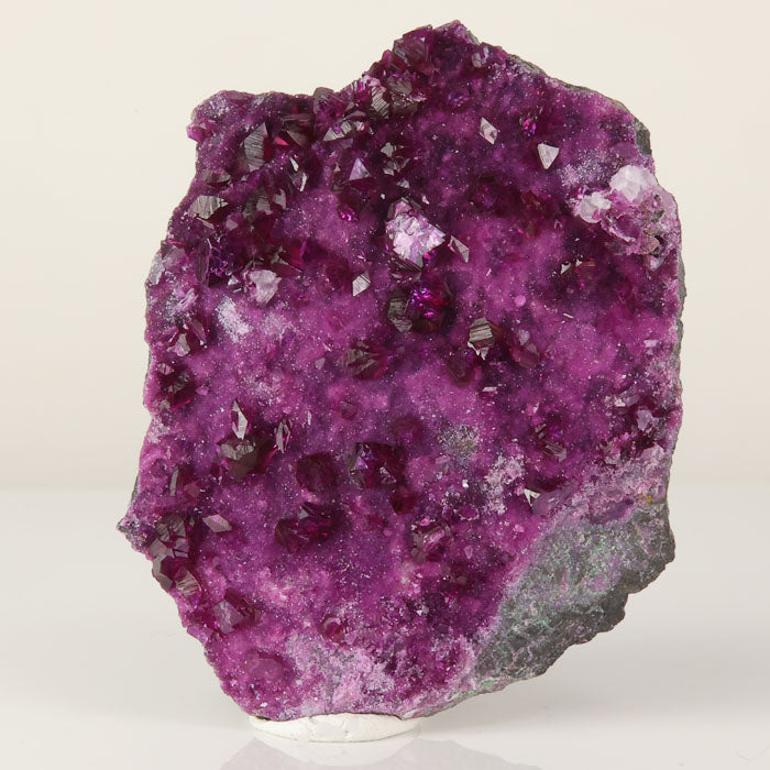 purple kammererite mineral specimen with luster