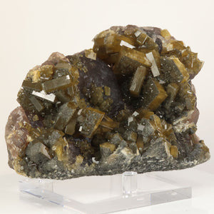 Large barite and fluorite mineral specimen from Jiangxi Province