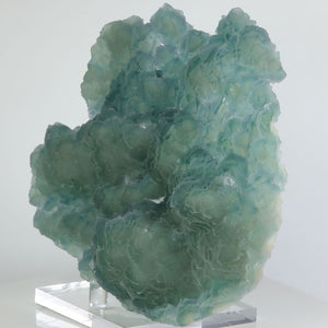 Wuyi Zhejiang fluorite display specimen with soft aqua green color