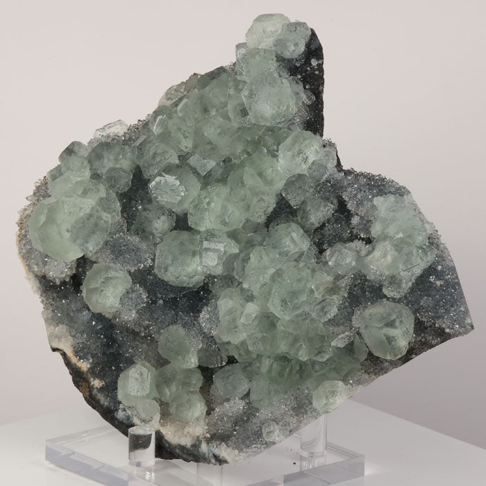Collector fluorite and quartz display specimen