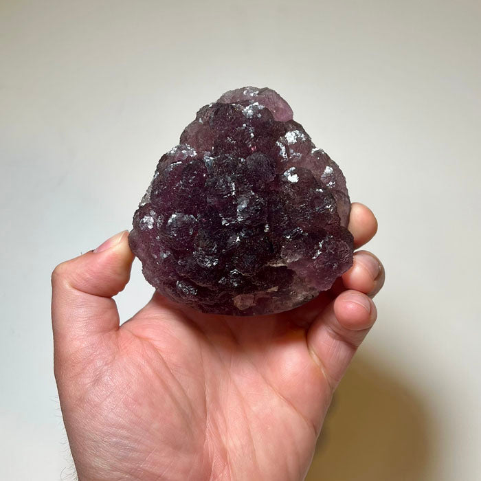 lavender purple fluorite specimen with rosette crystal growth from Wuyi China