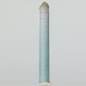 Long sky-blue Tourmaline crystal from Afghanistan