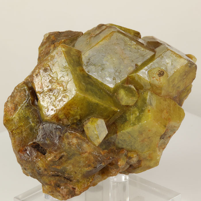 golden brown Mali garnet mineral specimen