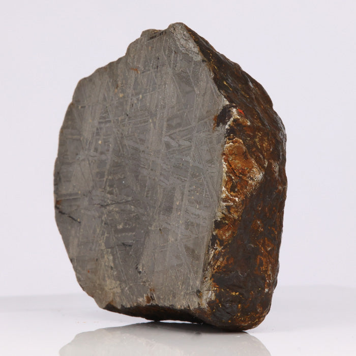 Natural and Etched Meteorite Surface from Muonionalusta