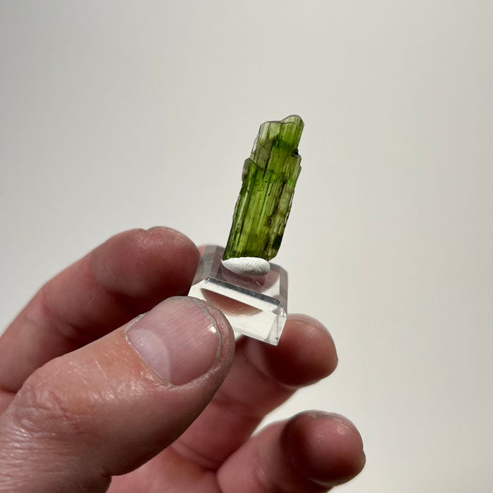 natural tremolite crystal with layered growth structure africa