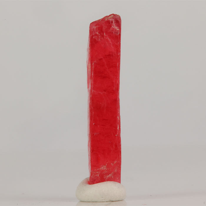 Brazilian rhodonite crystal with strong pink tone and elongated shape