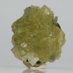 Prehnite crystals on Tanzanite from Tanzania