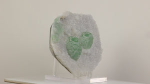 Green fluorite display piece from Jiangxi Province China