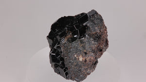 Melanite Andradite Garnet crystal specimen from mexico black