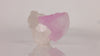 Side view of Kunzite on Quartz displaying two upright pink crystals against a natural white Quartz cluster.