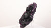 natural purple fluorite mineral specimen with densely packed cubic growth