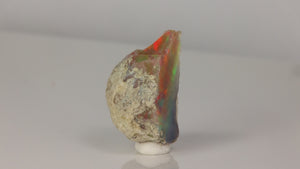 Collector quality Ethiopian opal rough with strong play-of-color