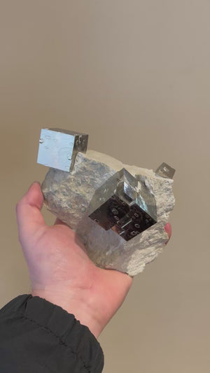 Pyrite on Merl from Spain