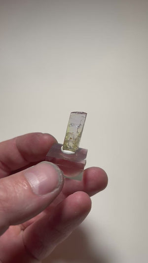 Pinkish Violet and Yellow Gemmy Tanzanite Crystal – 12.64ct