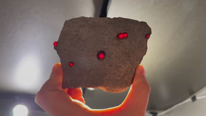 101g Red Embers Mine Garnet in Graphite