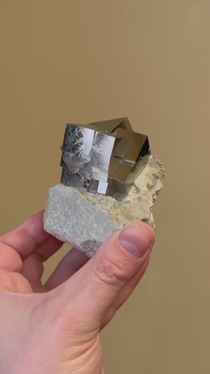 Raw natural pyrite mineral specimen