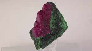 natural ruby in zoisite rough mineral