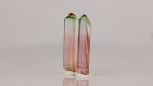 Tricolor Tourmaline Crystal Pair from Congo – 1.23 grams