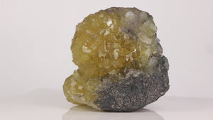 prehnite cluster with blocky crystal faces