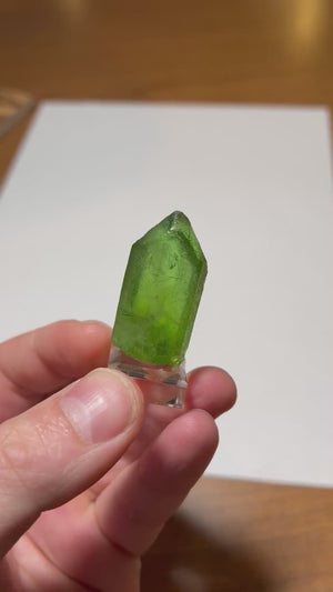 Gemmy Peridot Crystal from Pakistan – 24.18g