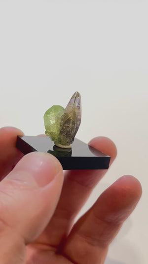 Unheated Tanzanite Crystal with Green Diopside – 4.96g