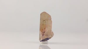 natural terminated pink tanzanite crystal from tanzania