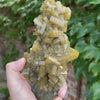 Natural barite mineral specimen displaying tabular crystal growth