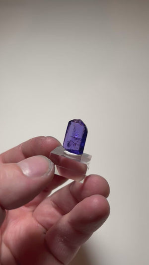 Deeply Saturated Tanzanite Crystal from Mererani Tanzania – 13.43ct