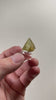 zimbabwe sphene specimen with etched surface texture and transparency