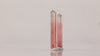 slender pink tourmaline crystals natural formation congo specimen
