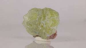 Prehnite Flower Crystal Specimen from Tanzania on Tanzanite