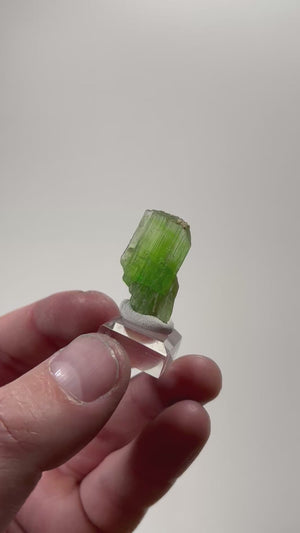 tanzania tremolite crystal with vertical crystal striations