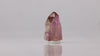 Raw pink tanzanite crystal specimen