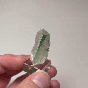 Natural Tourmaline in Quartz mineral specimen