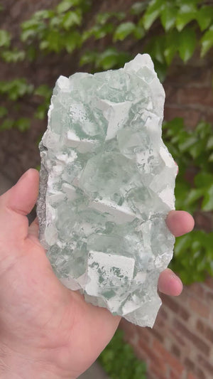 Large mint green fluorite specimen from Zhejiang China