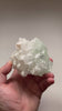 mint green fluorite with drusy quartz crystals