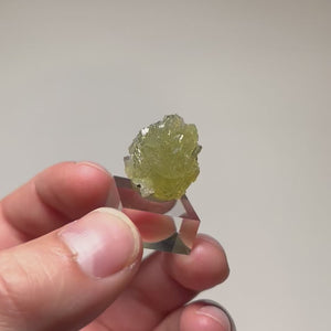 Tanzanian Prehnite on Tanzanite crystal matrix specimen