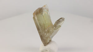 natural diaspore crystal with champagne color shift