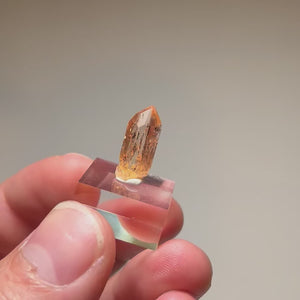 Natural terminated Chrome Topaz crystal