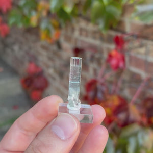 Slender Glassy Aquamarine Crystal with Icy Blue Termination Shigar Mine Pakistan 3.54 Grams